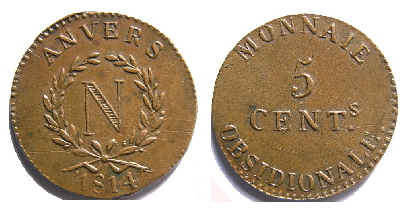 Monnaies du siège d'Anvers