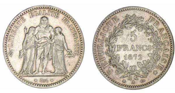 5 francs Hercule de Duprè