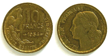 Monnaies de la 4ième République, le type de G. Guiraud