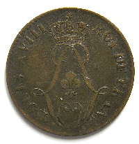 Louis XVIII monnaies des colonies