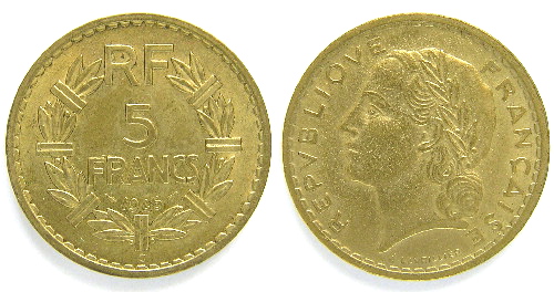 Monnaies du Gouvernement Provisoire, type Lavrillier